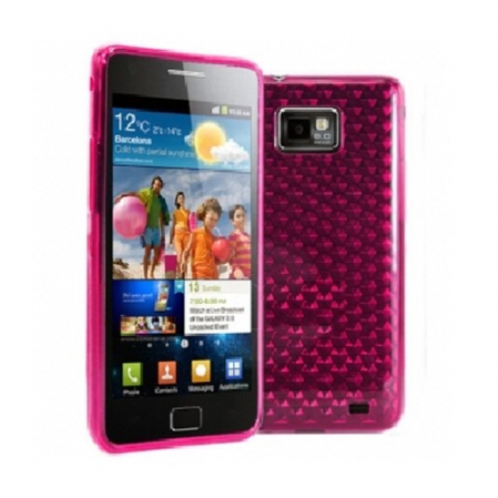 Funda Silicona Gel Samsung i9100,i9101 Galaxy S2 Rosa