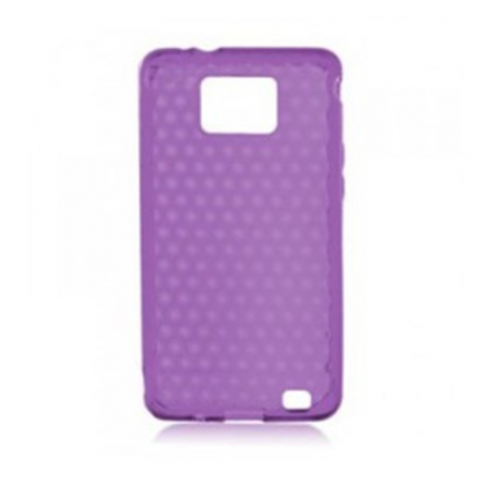 Funda Silicona Gel Samsung i9100,i9101 SII Morada Semirrigida