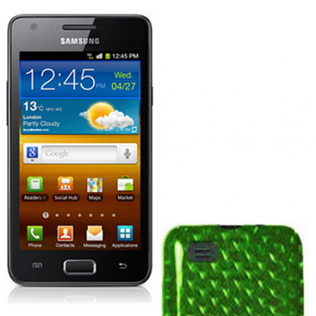 Funda Silicona Gel Samsung i9103 Verde Semirrigida
