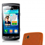 Funda Silicona Gel Samsung S8530 Naranja Semirrigida