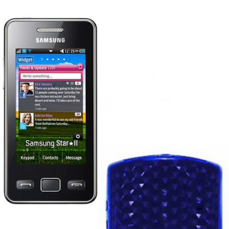Funda Silicona Gel Samsung Star II s5260 Azul