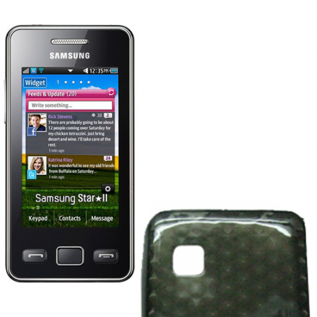 Funda Silicona Gel Samsung Star II s5260 Negro