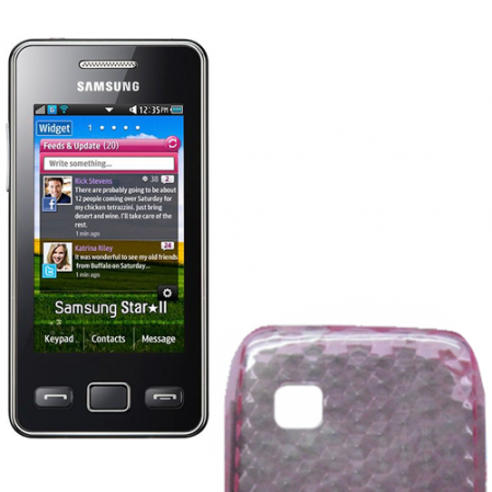 Funda Silicona Gel Samsung Star II s5260 Rosa