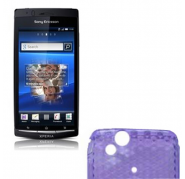 Funda Silicona Gel SE X12 (Lt15i,Lt18i) Morado Semirigida