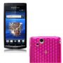 Funda Silicona Gel SE X12 (Lt15i,Lt18i) Rosa Semirrigida