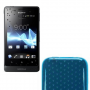 Funda Silicona Gel Sony Xperia Go ST27i Celeste