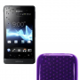 Funda Silicona Gel Sony Xperia Go ST27i Morado
