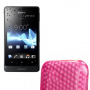 Funda Silicona Gel Sony Xperia Go ST27i Rosa Claro