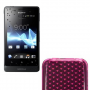 Funda Silicona Gel Sony Xperia Go ST27i Rosa Fucsia