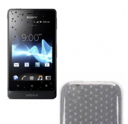 Funda Silicona Gel Sony Xperia Go ST27i Transparente