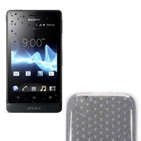 Funda Silicona Gel Sony Xperia Go ST27i Transparente