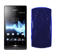 Funda Silicona Gel Sony Xperia Miro ST23i Azul