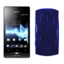 Funda Silicona Gel Sony Xperia Miro ST23i Azul