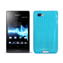 Funda Silicona Gel Sony Xperia Miro ST23i Celeste