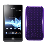 Funda Silicona Gel Sony Xperia Miro ST23i Morada