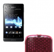 Funda Silicona Gel Sony Xperia Miro ST23i Rojo
