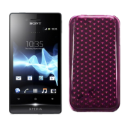 Funda Silicona Gel Sony Xperia Miro ST23i Rosa