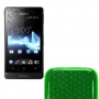 Funda Silicona Gel Sony Xperia Miro ST23i Verde