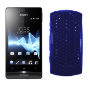Funda Silicona Gel Sony Xperia T LT30P Azul