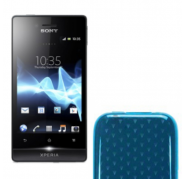 Funda Silicona Gel Sony Xperia T LT30P Celeste