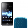 Funda Silicona Gel Sony Xperia T LT30P Celeste
