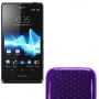 Funda Silicona Gel Sony Xperia T LT30P Morado