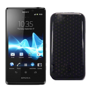 Funda Silicona Gel Sony Xperia T LT30P Negro