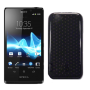 Funda Silicona Gel Sony Xperia T LT30P Negro