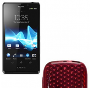 Funda Silicona Gel Sony Xperia T LT30P Rojo