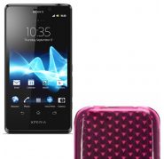 Funda Silicona Gel Sony Xperia T LT30P Rosa