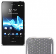 Funda Silicona Gel Sony Xperia T LT30P Transparente