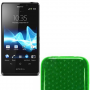 Funda Silicona Gel Sony Xperia T LT30P Verde