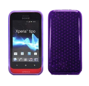 Funda Silicona Gel Sony Xperia Tipo ST21i Morada