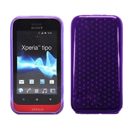 Funda Silicona Gel Sony Xperia Tipo ST21i Morada