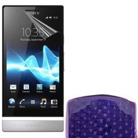 Funda Silicona Gel Sonye. Xperia P (LT22i) Morado