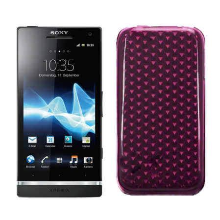 Funda Silicona Gel Sonye. Xperia S LT26i Rosa
