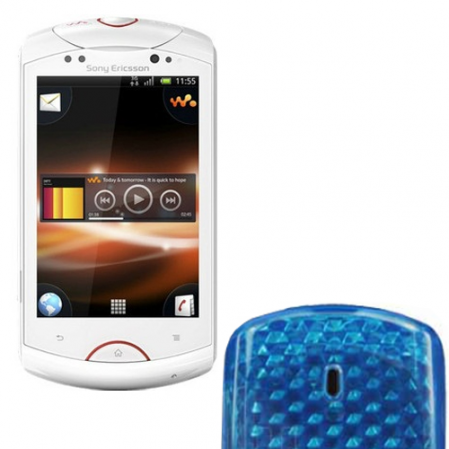 Funda Silicona Gel Sonyericsson Xperia Live Wt19i Azul