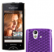 Funda Silicona Gel Sonyericsson Xperia Ray st18i Morada