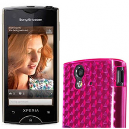 Funda Silicona Gel Sonyericsson Xperia Ray st18i Rosa