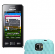 Case Silicone Gel Water Cube Samsung N7100 Ligth Blue