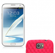 Funda Silicona Gel Water Cube Samsung N7100 Rosa