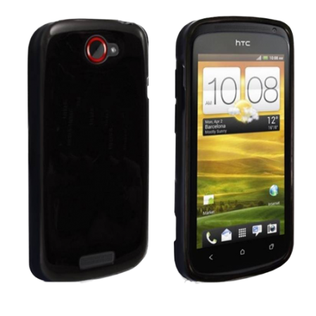 Funda Silicona Lisa Htc One S Z520e Negra