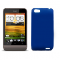 Funda Silicona Lisa Htc One V Azul