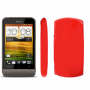 Funda Silicona Lisa Htc One V (G24) Rojo