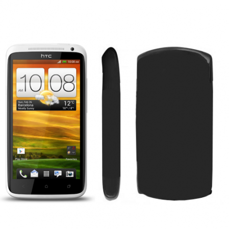 Funda Silicona Lisa Htc One X (G23/S720e) Negra
