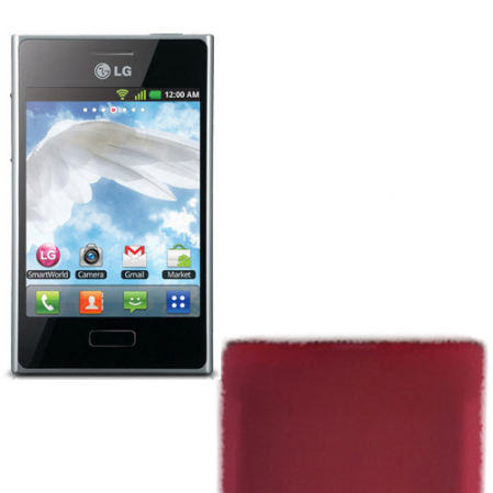 Funda Silicona Lisa Lg Optimus L3 E400 Rosa