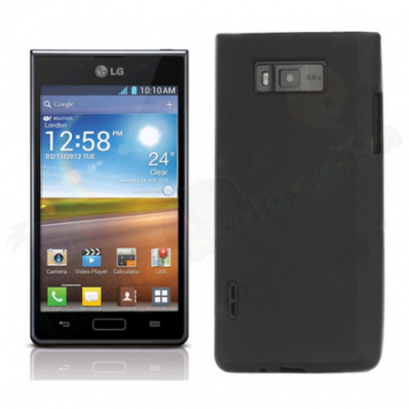 Funda Silicona Lisa LG Optimus L7 P700 Negra