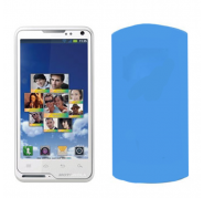 Funda Silicona Lisa Motorola Motoluxe XT615 Azul