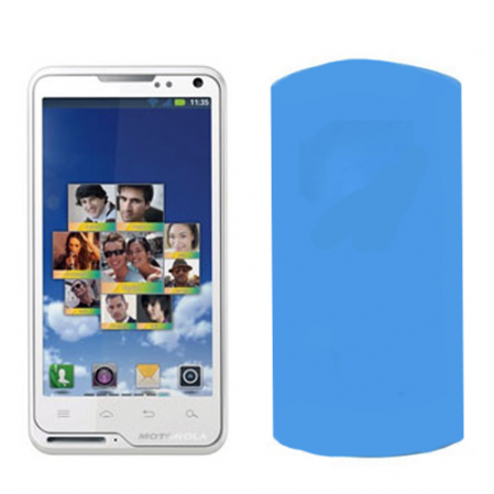 Funda Silicona Lisa Motorola Motoluxe XT615 Azul