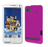Funda Silicona Lisa Motorola Motoluxe XT615 Morado